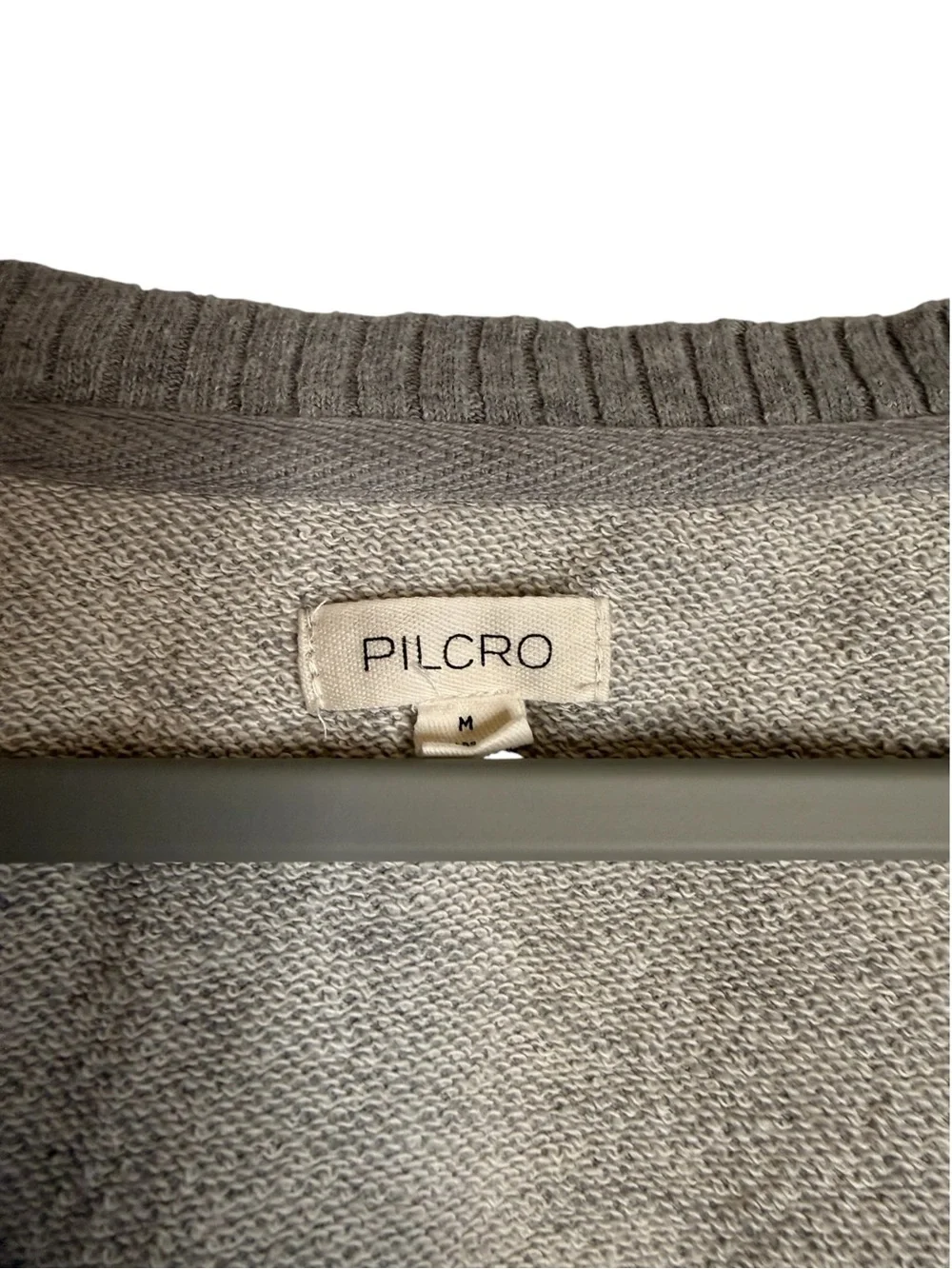 Pilcro Anthropologie Montana Pocket Knit Top Gray Size Medium